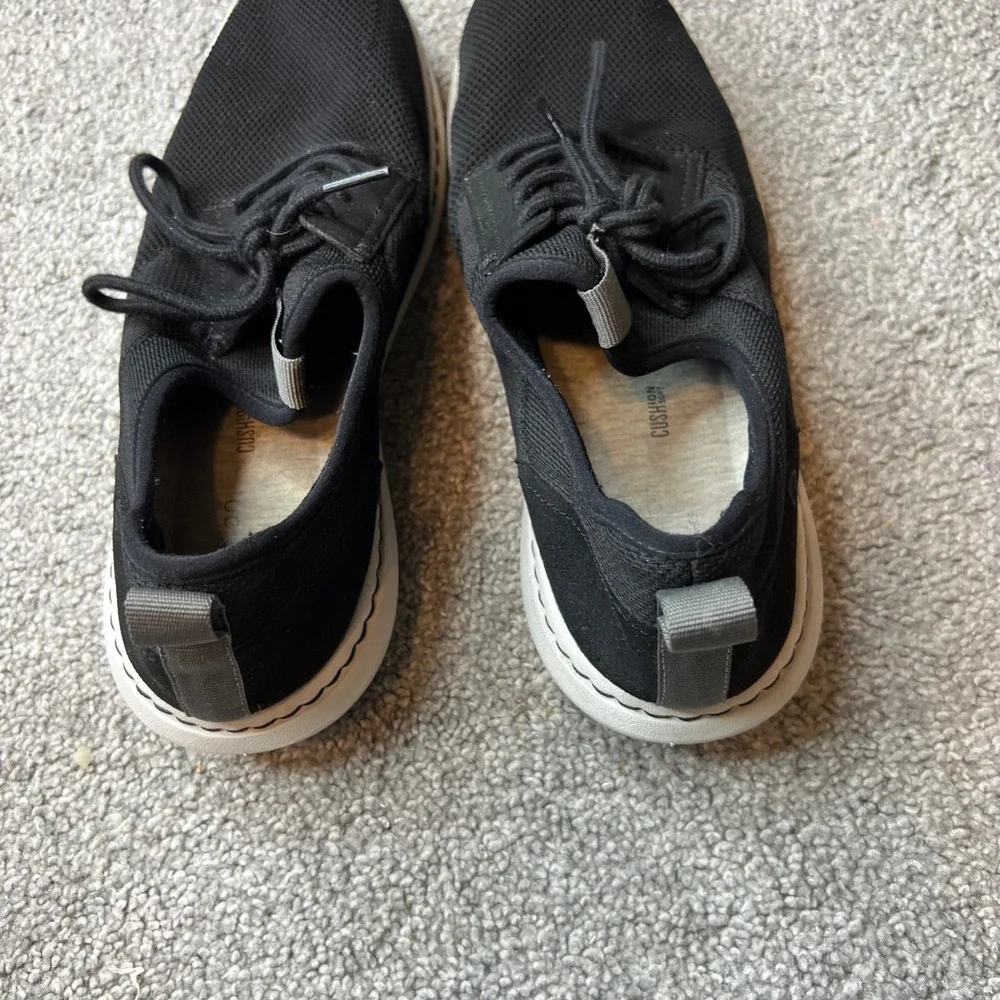 Clarks Step Urban Low sneakers mens 10.5 shoes Black Textile Oxfords comfort‎